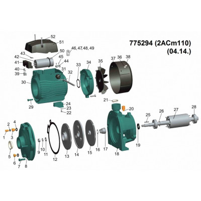 Насос центробежный LEO 3.0 2ACm110
