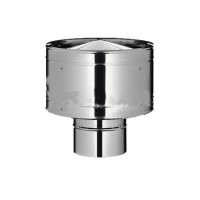 Волпер дымоходный одностенный d180 AISI 304 0,5 мм