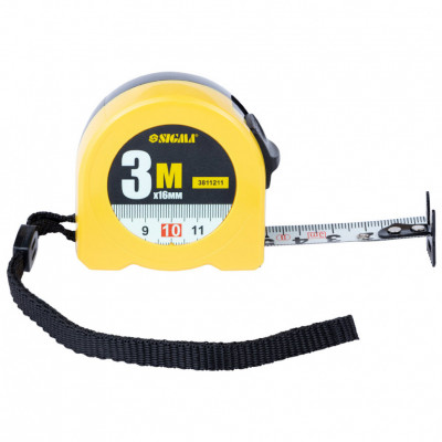 Рулетка SIGMA 3мx16мм Color