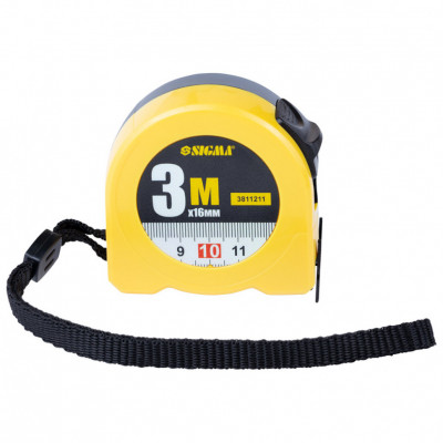Рулетка SIGMA 3мx16мм Color