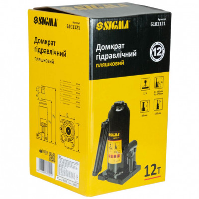 Домкрат SIGMA 12т 230-465мм