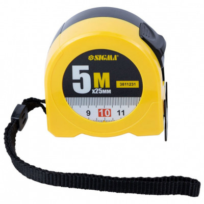 Рулетка SIGMA 5мx25мм Color