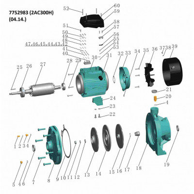 Насос центробежный LEO 3.0 2AC300H