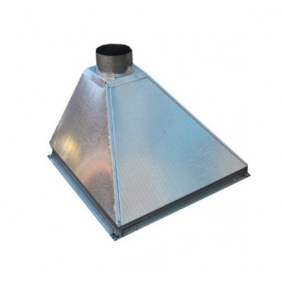 Зонт вытяжной пристенный 800x800x400 № 2