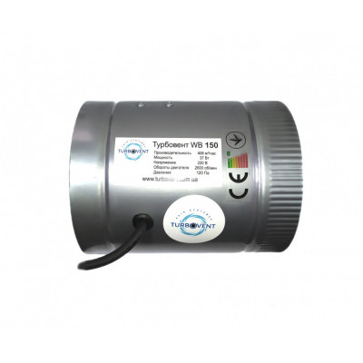 Осевой канальный вентилятор Турбовент wb-v 150