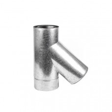 Тройник дымоходный двустенный d230/300/45 нерж/оц AISI 304 0.5 мм