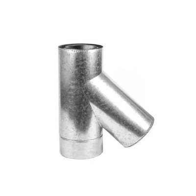 Тройник дымоходный двустенный d230/300/45 нерж/оц AISI 304 0.5 мм