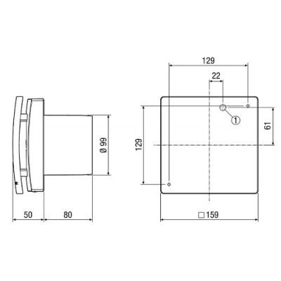 Вытяжной вентилятор Maico ECA 100 ipro RCH