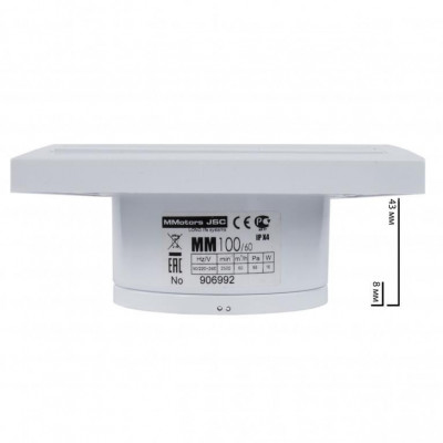 Вытяжной вентилятор MMotors MM 100/90 K квадрат