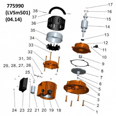Насос центробежный LEO LVSm501