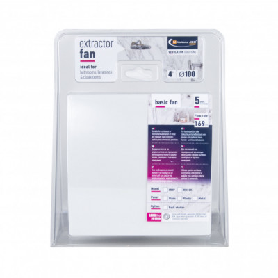 Вытяжной вентилятор MMotors MM-P 06/169 К стекло овал белый