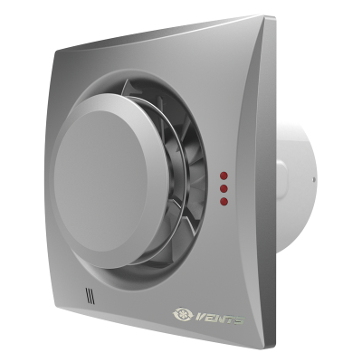 Осевой энергосберегающий вентилятор ВЕНТС 125 Квайт-Диск серый
