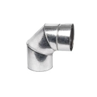 Колено дымоходное двустенное d100/160/90 нерж/оц AISI 304 0.5 мм