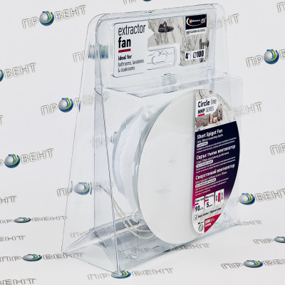 Вентилятор MMotors MM-P 06/90 стекло круглое K белый глянец