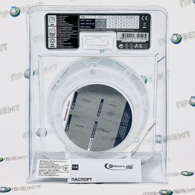 Вентилятор MMotors MM-P 06/90 стекло круглое K белый глянец