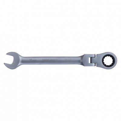 Ключ рожково-накидной трещоточный с шарниром SIGMA 16мм