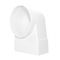 Колено-соединитель плоский/круглый Dospel D/KLZ O104/110x55