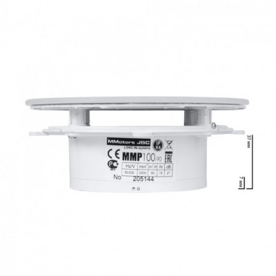 Вентилятор MMotors MM-P 06/90 стекло круглое K белый матовый Вентилятор MMotors MM-P 06/90 стекло круглое K белый матовый