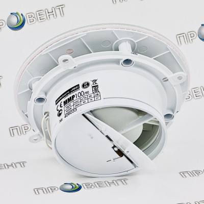 Вентилятор MMotors MM-P 06/90 стекло круглое K белый матовый