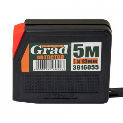 Рулетка GRAD 5мx13мм с автостопом