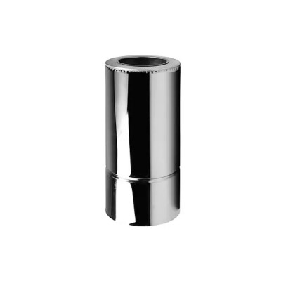 Труба дымоходная двустенная d180/250/0.5 нерж/нерж AISI 201 0.5 мм