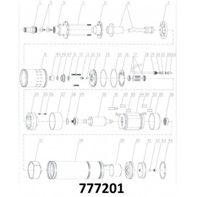 Насос шнековый DONGYIN 3QGD0.8-50-0.37