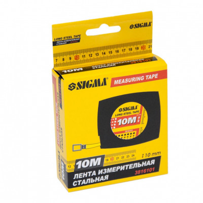 Рулетка SIGMA 10мx10мм