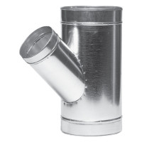 Тройник угловой ВЕНТС 45° 400