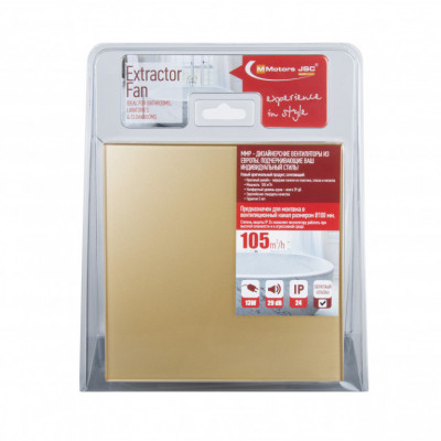 Вытяжной вентилятор MMotors MM-P 06/105 K золото