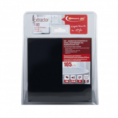 Вытяжной вентилятор MMotors MM-P 06/105 KHT черный глянец