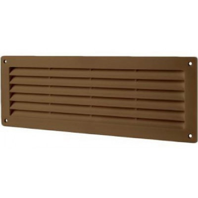 Решетка прямоугольная Домовент ДВ 350 коричнева
