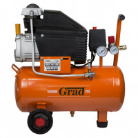 Компрессор GRAD 1.5кВт 198л/мин 24л