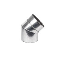 Колено дымоходное двустенное d200/260/45 нерж/оц AISI 304 0.5 мм