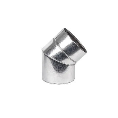 Колено дымоходное двустенное d230/300/45 нерж/оц AISI 304 0.5 мм