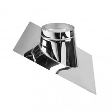 Крыза универсальная 0°-15°,15°-30°,30°-45 дымоходная двустенная d350/420 нерж 0,5 мм