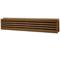 Решетка прямоугольная Домовент ДВ 430/2 коричневая