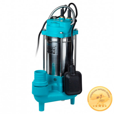 Насос канализационный AQUATICA 0.75кВт 225л/мин с ножом (нерж)