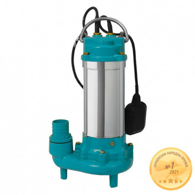 Насос канализационный AQUATICA 1.5кВт 350л/мин с ножом (нерж)