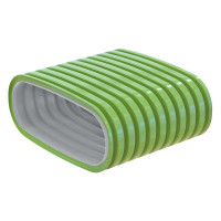 Воздуховод ВЕНТС ФлексиВент 52 мм антибактериальный и антистатический