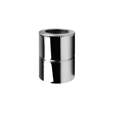 Труба дымоходная двустенная d350/420/0.25 нерж/нерж AISI 201 0.5 мм