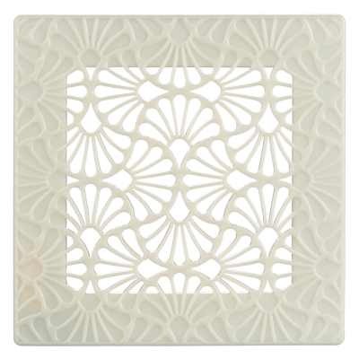 Решетка декоративная ВЕНТС Art-Deco Flora 200х200 айвори