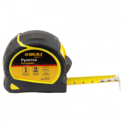 Рулетка SIGMA 5мx19мм Foreman
