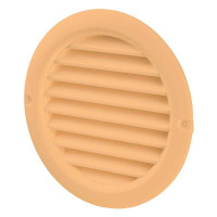 Решетка круглая Домовент ДВ 125 бВс дуб светлый