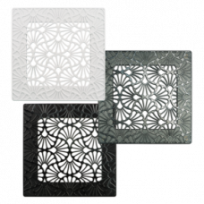 Решетка декоративная ВЕНТС Art-Deco Flora 200х200 черный