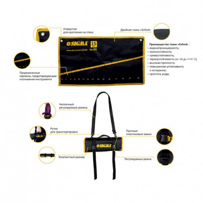 Чехол для гаечных ключей SIGMA 25шт