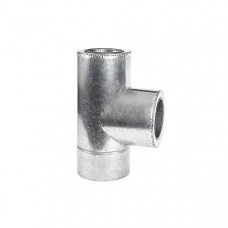 Тройник дымоходный двустенный d230/300/87 нерж/оц AISI 304 0.5 мм