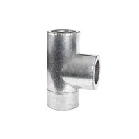 Тройник дымоходный двустенный d250/320/87 нерж/оц AISI 304 0.5 мм