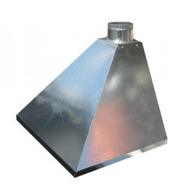 Зонт вытяжной пристенный 750x750x400 № 2.1