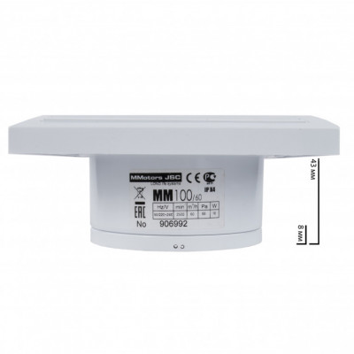 Осевой вентилятор MMotors MM 100/60 К квадрат Осевой вентилятор MMotors MM 100/60 К квадрат