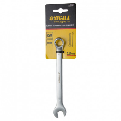 Ключ рожково-накидной SIGMA 13мм с подвесом